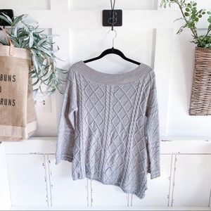 Grey knit sweater